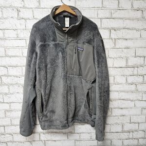 Patagonia Men's R3 Hi-Loft Gray Fleece Jacket Size XL Full Zip